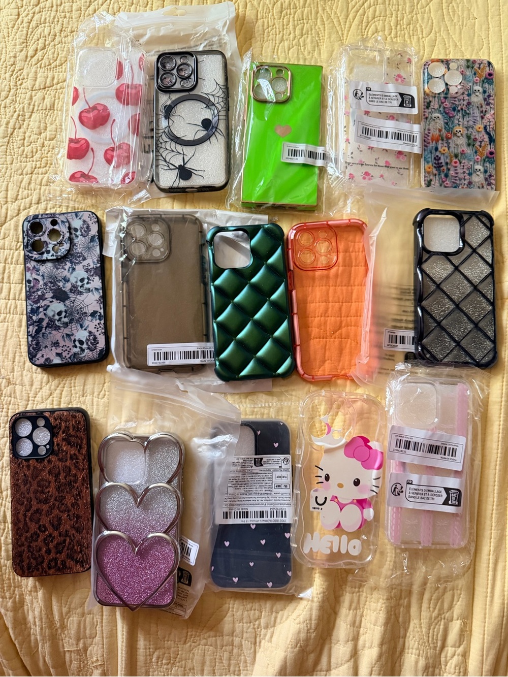Assorted iPhone 13  Phone Case - screen protectors, and camera lens protectors.